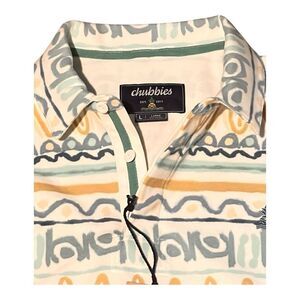 Chubbies NWT Rugby Style Soft Fleece Pullover “The Scribbler” men’s size large